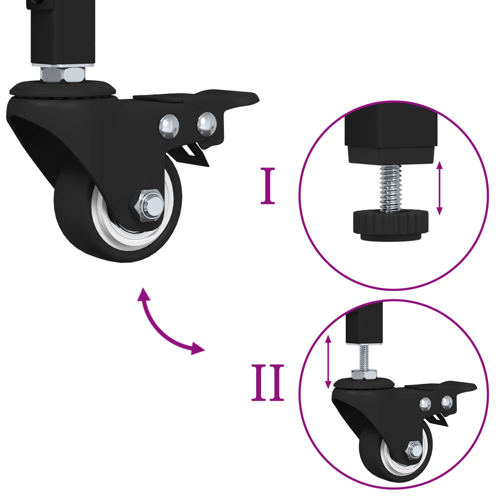 Konyhai kocsi sonoma tölgy 60 x 41 x 80,5 cm faanyag