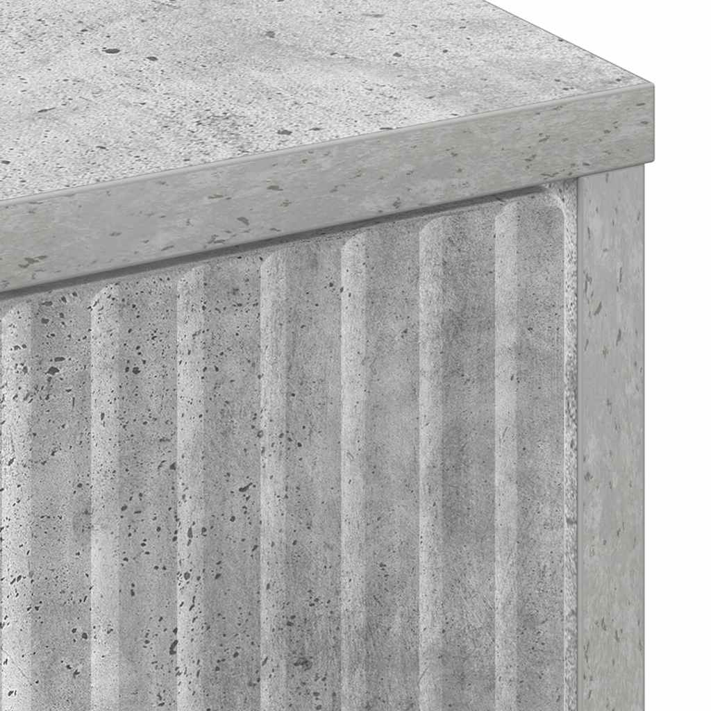 Széf fiókkal beton szürke 89.5 x 33 x 82 cm faanyag