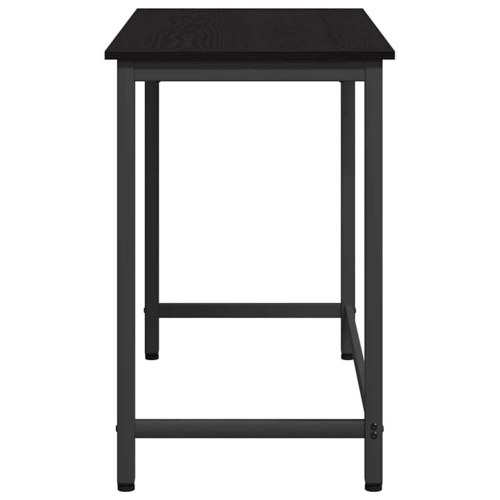 Asztal fekete tölgy 80 x 50 x 76,5 cm műszaki fa és acél