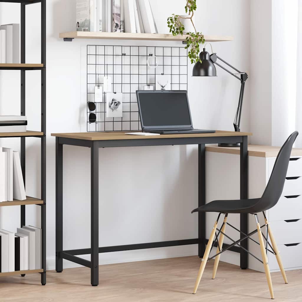 Asztal artisan tölgy 80 x 50 x 76,5 cm műszaki fa és acél