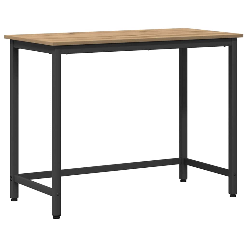 Asztal artisan tölgy 80 x 50 x 76,5 cm műszaki fa és acél