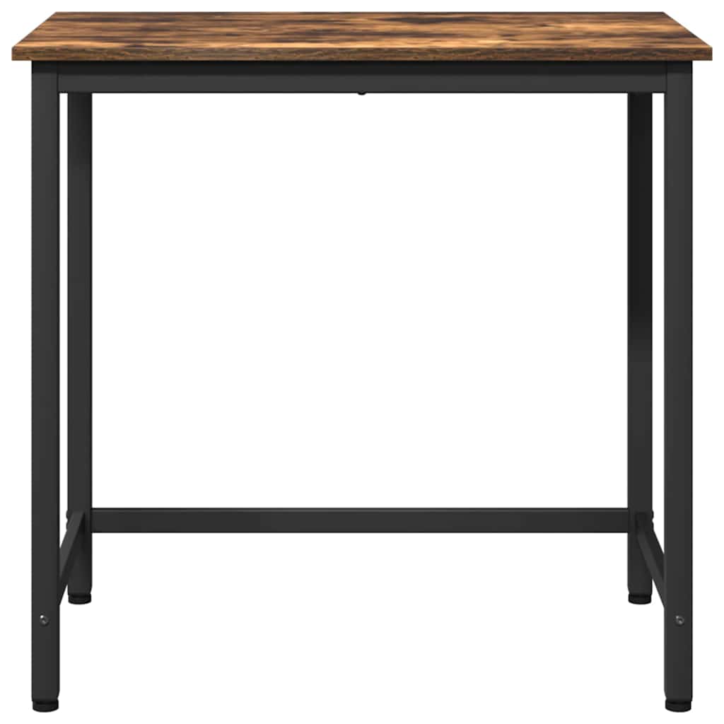 Asztal füstölt tölgy 100 x 50 x 76,5 cm műszaki fa és acél