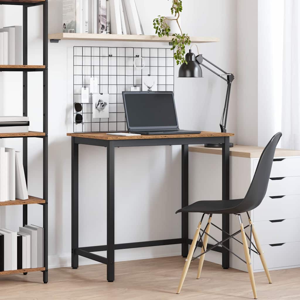 Asztal öreg fa 100 x 50 x 76,5 cm műszaki fa és acél