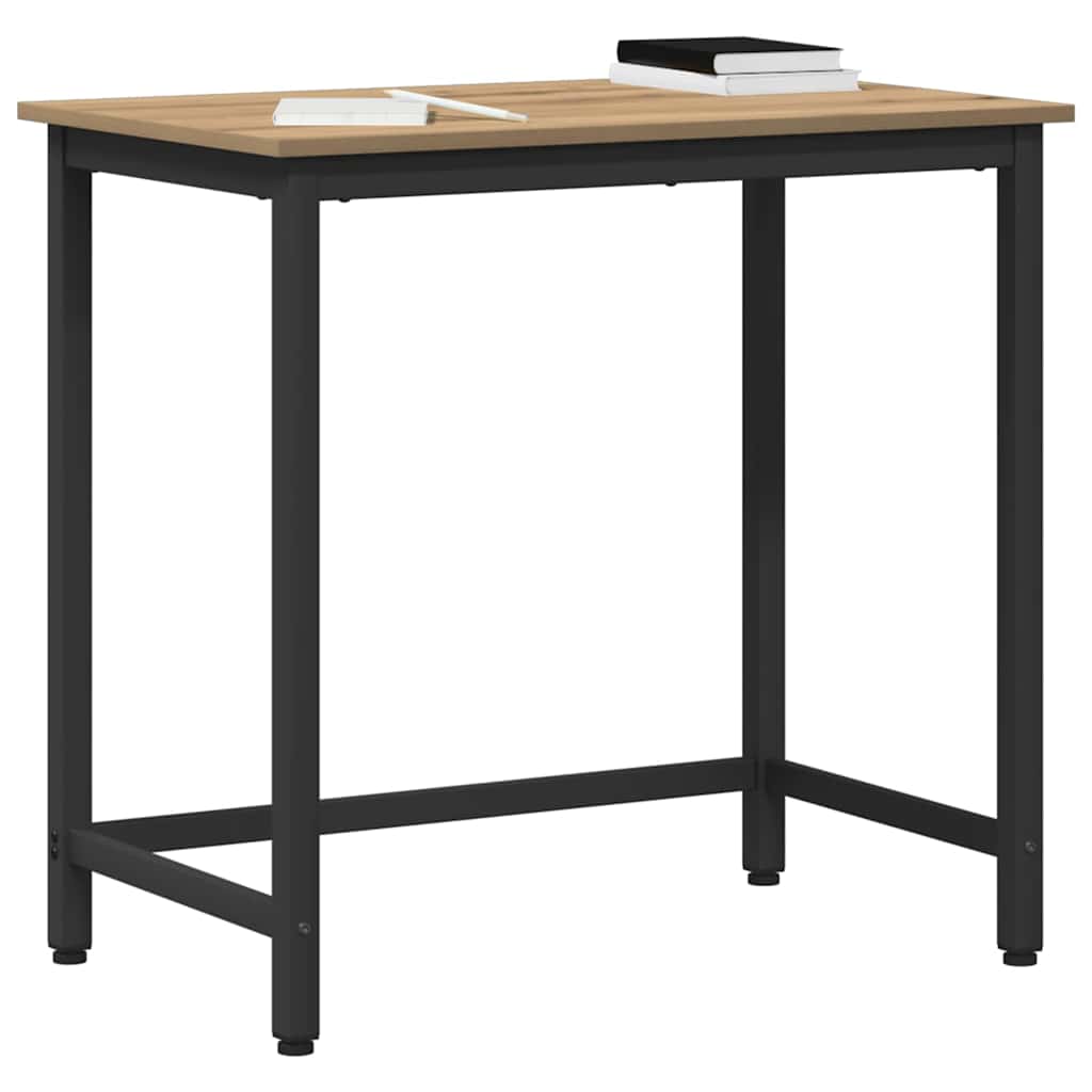 Asztal artisan tölgy 100 x 50 x 76,5 cm műszaki fa és acél