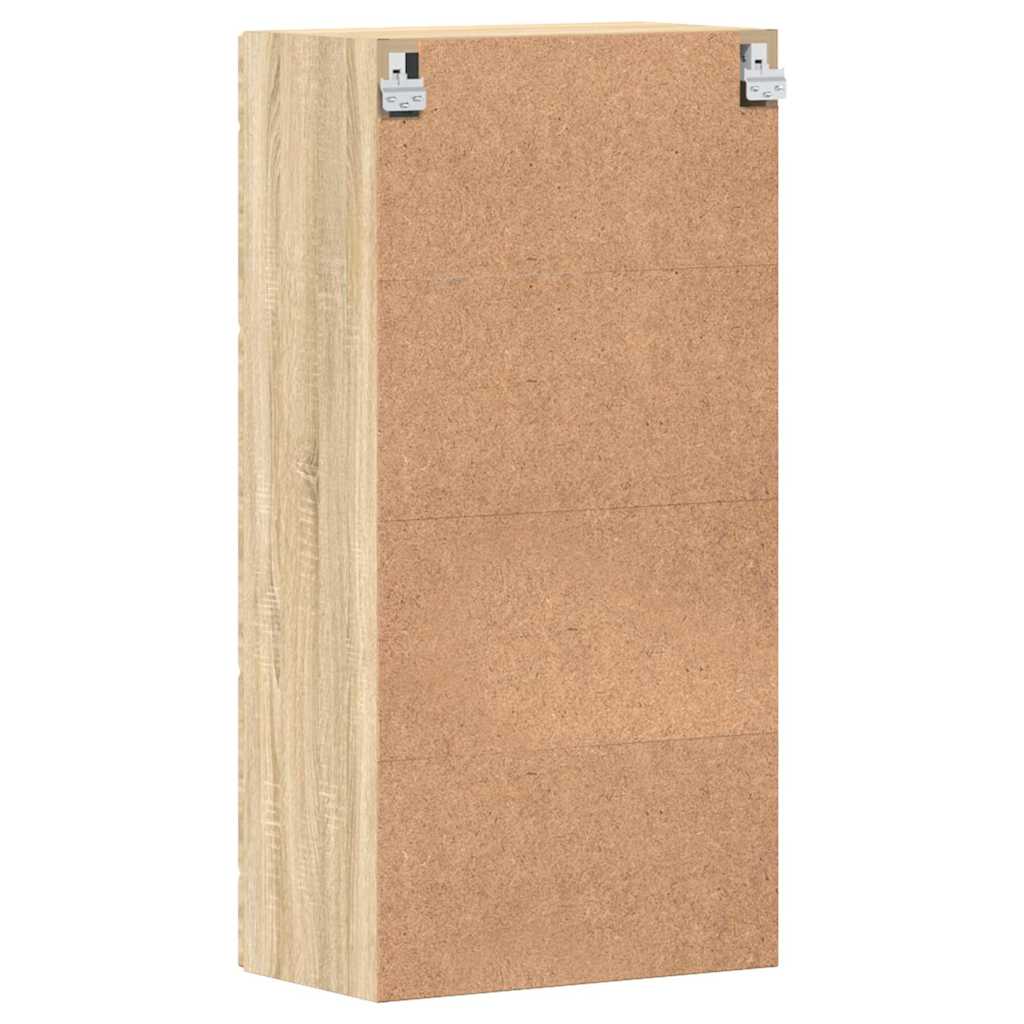 Fali szekrény polcokkal sonoma tölgy 55 x 29 x 100 cm faanyag