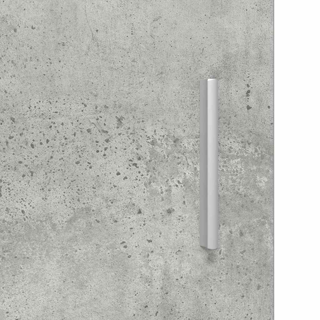 Fali szekrény polcokkal beton szürke 55 x 29 x 100 cm faanyag