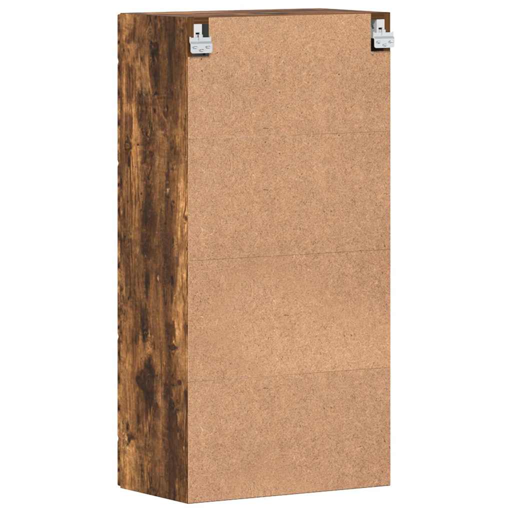 Fali szekrény polcokkal füstölt tölgy 55 x 29 x 100 cm faanyag