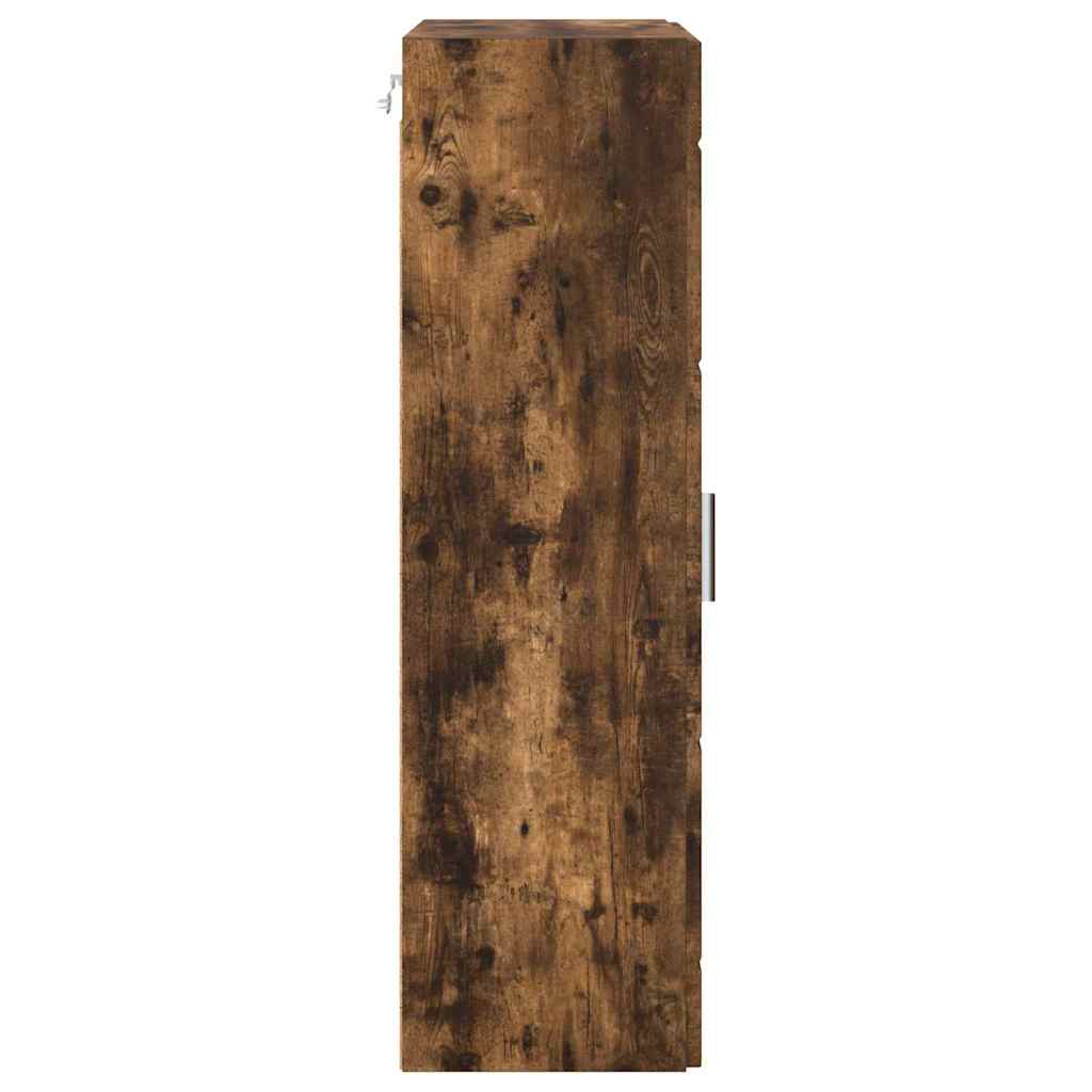 Fali szekrény polcokkal füstölt tölgy 55 x 29 x 100 cm faanyag