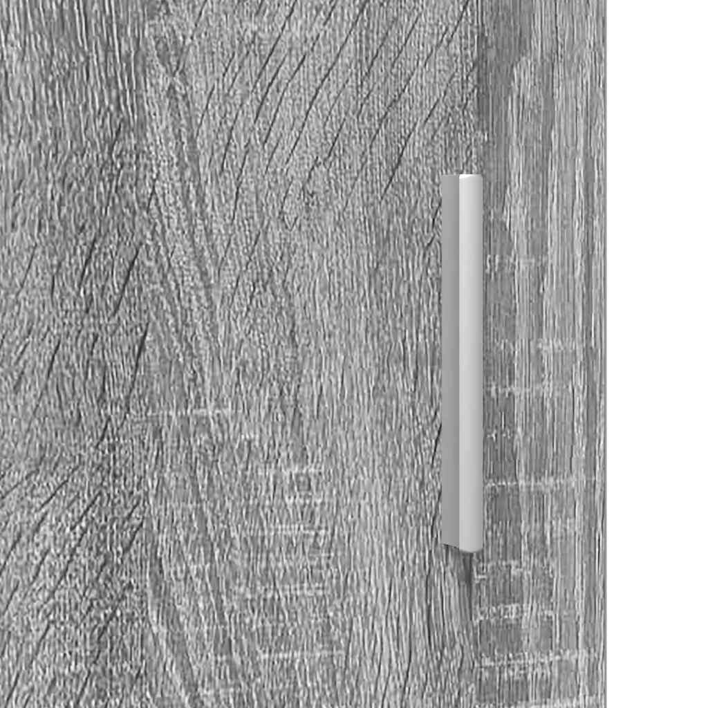 Fali szekrény polcokkal szürke sonoma 55 x 29 x 100 cm faanyag