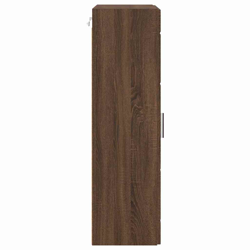 Fali szekrény polcokkal barna tölgy 55 x 29 x 100 cm faanyag