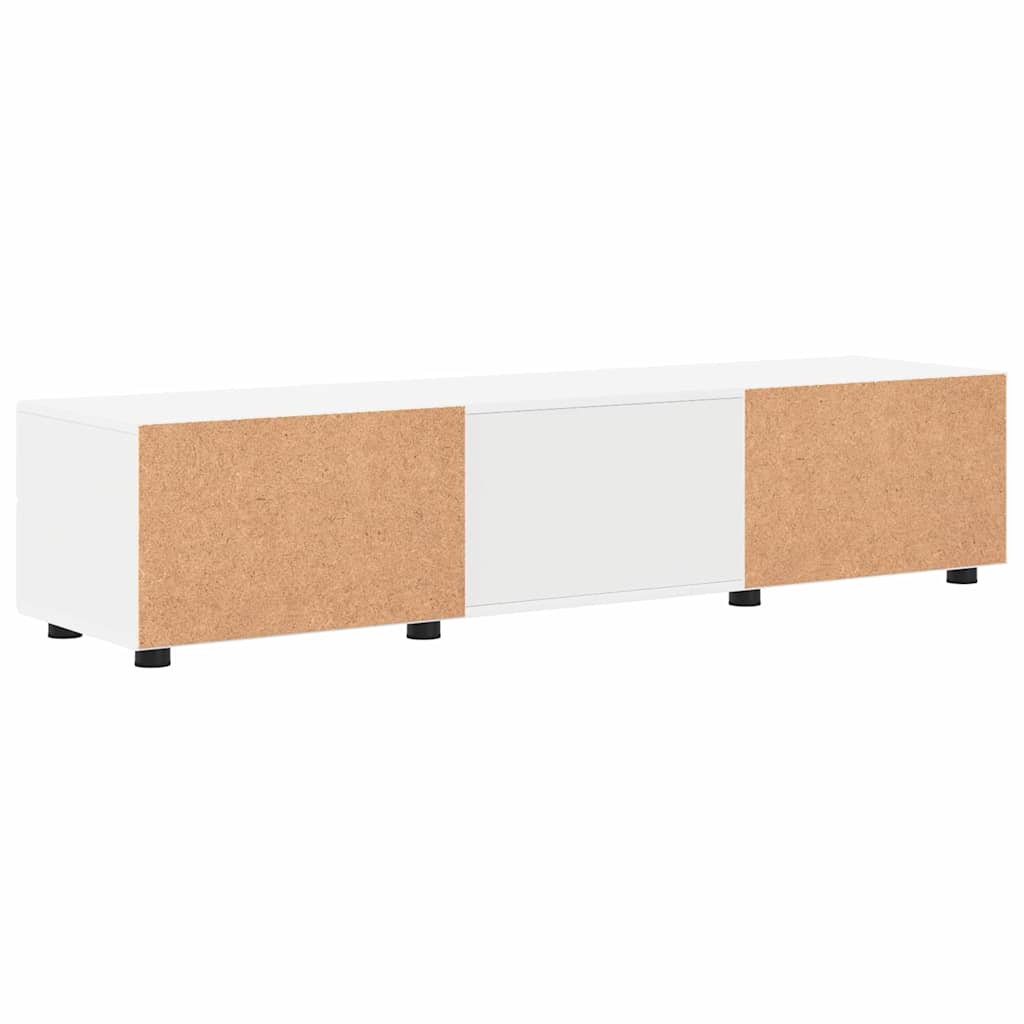 Tv szekrény fiókkal polcokkal fehér 150 x 39 x 30 cm faanyag