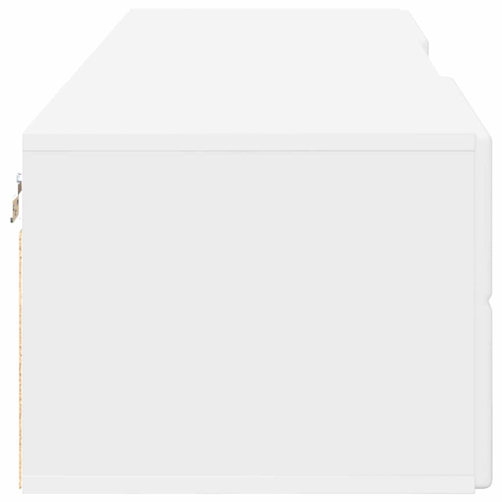 Tv szekrény fiókkal polcokkal fehér 150 x 39 x 30 cm faanyag