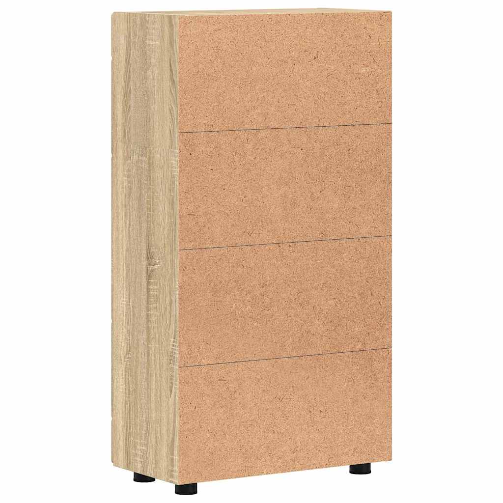 Széf polcokkal ajtóval sonoma tölgy 55,5 x 29 x 100 cm faanyag