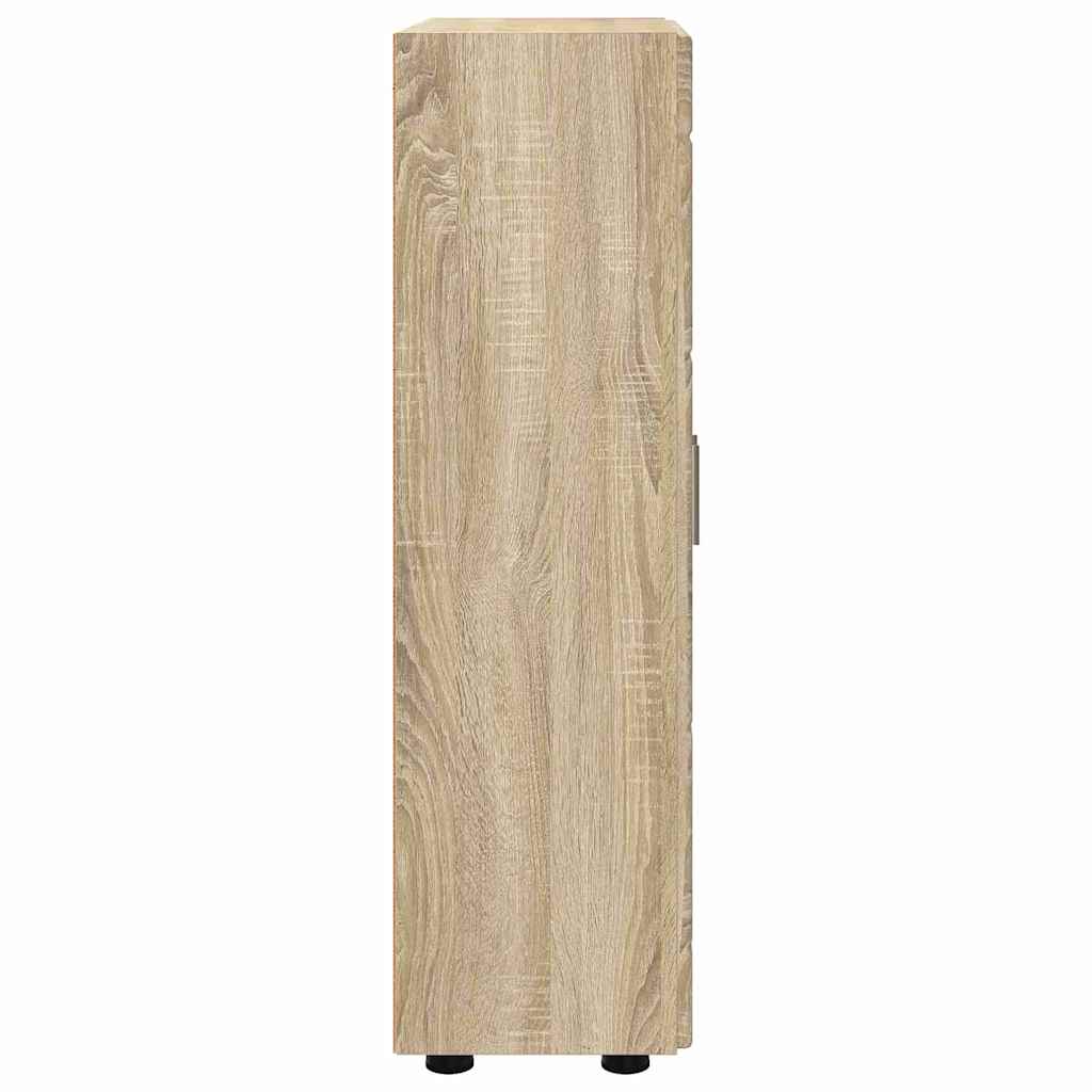 Széf polcokkal ajtóval sonoma tölgy 55,5 x 29 x 100 cm faanyag