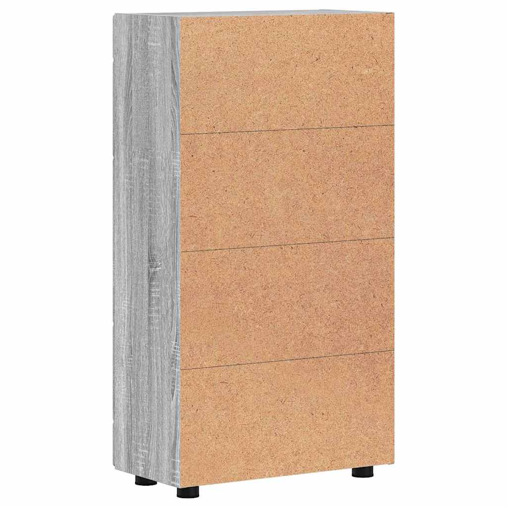 Széf polcokkal ajtóval szürke sonoma 55,5 x 29 x 100 cm faanyag