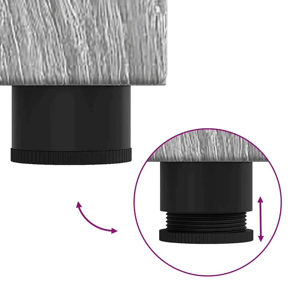 Széf polcokkal ajtóval szürke sonoma 55,5 x 29 x 100 cm faanyag