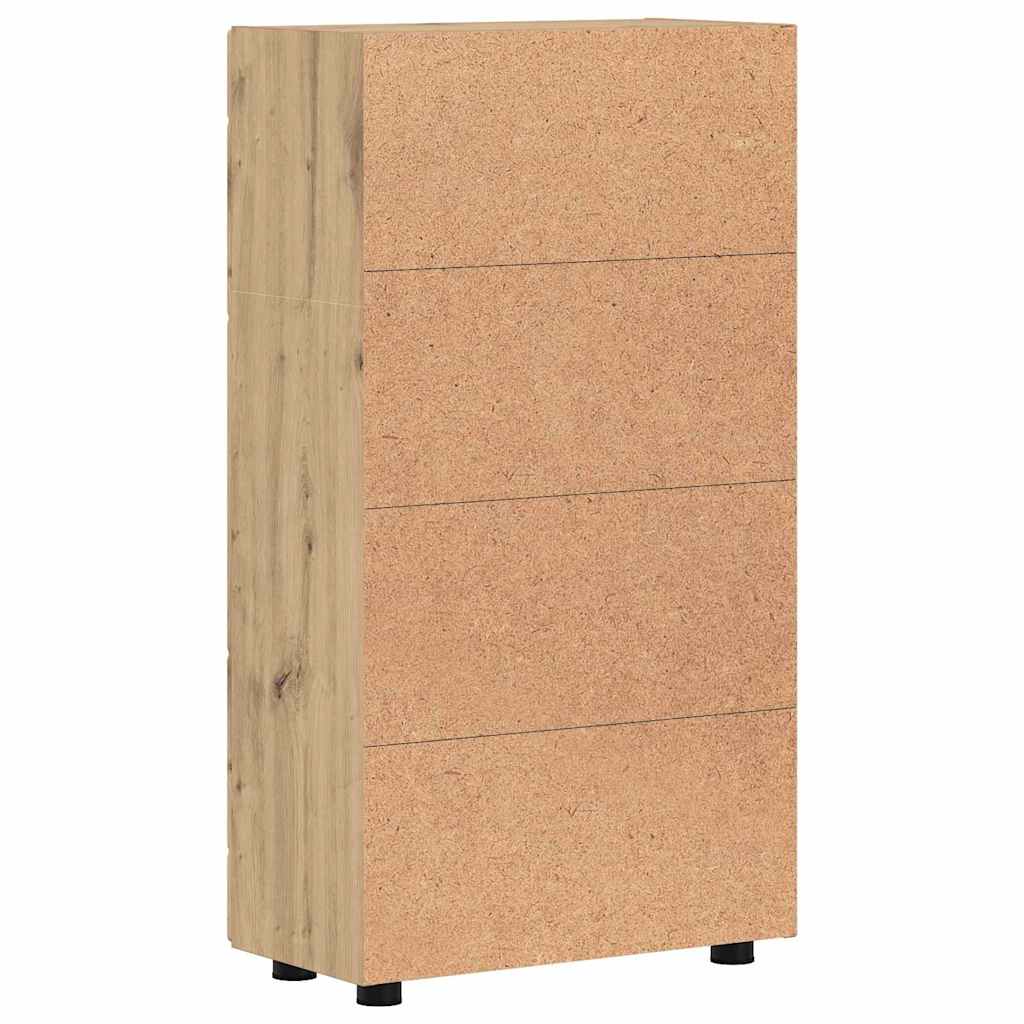 Széf polcokkal ajtóval artisan tölgy 55,5 x 29 x 100 cm faanyag