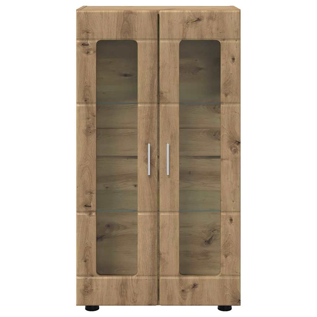 Széf polcokkal ajtóval artisan tölgy 55,5 x 29 x 100 cm faanyag