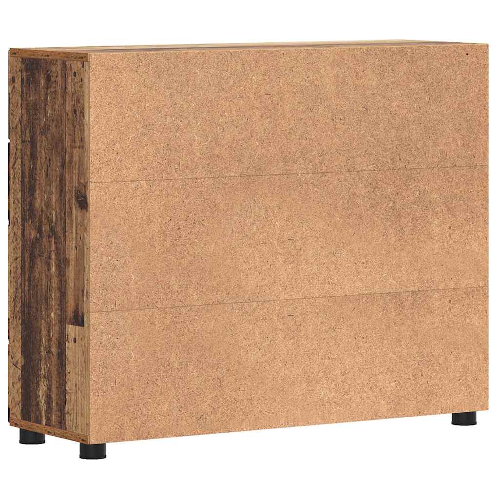 Széf fiókkal tárolóval régi fa 88.5 x 30.5 x 73 cm faanyag Széf fiókkal tárolóval régi fa 88.5 x 30.5 x 73 cm faanyag