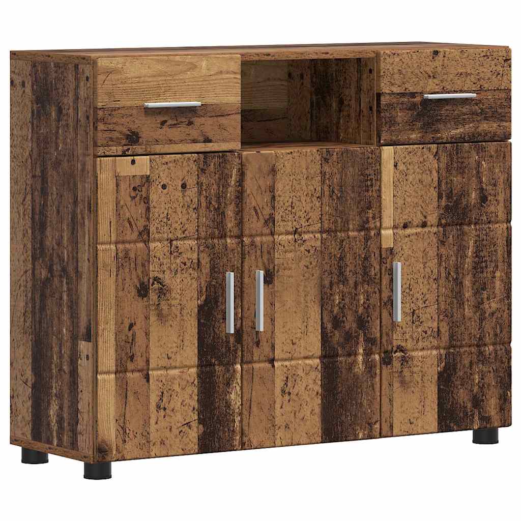 Széf fiókkal tárolóval régi fa 88.5 x 30.5 x 73 cm faanyag Széf fiókkal tárolóval régi fa 88.5 x 30.5 x 73 cm faanyag