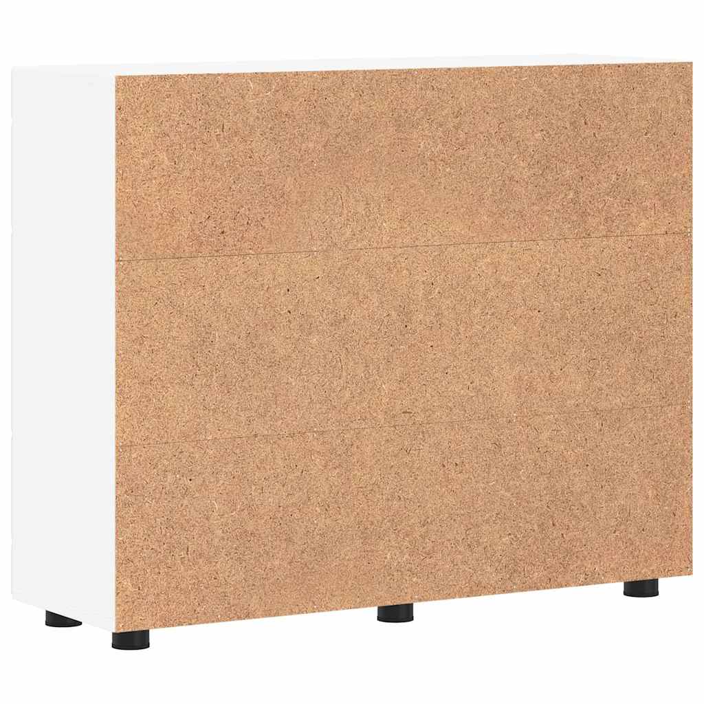 Széf polcokkal tárolóval fehér 55.5 x 29 x 100 cm faanyag