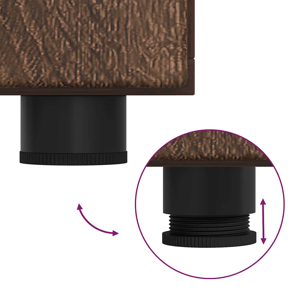 Széf polcokkal ajtóval barna tölgy 88,5 x 30,5 x 73 cm faanyag