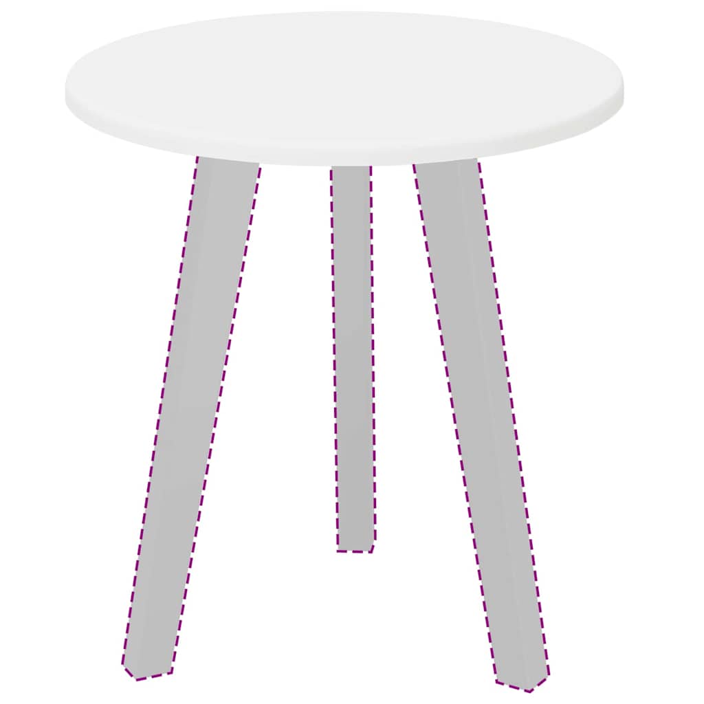 Asztallap fehér 40 x 40 x 1.5 cm faanyag