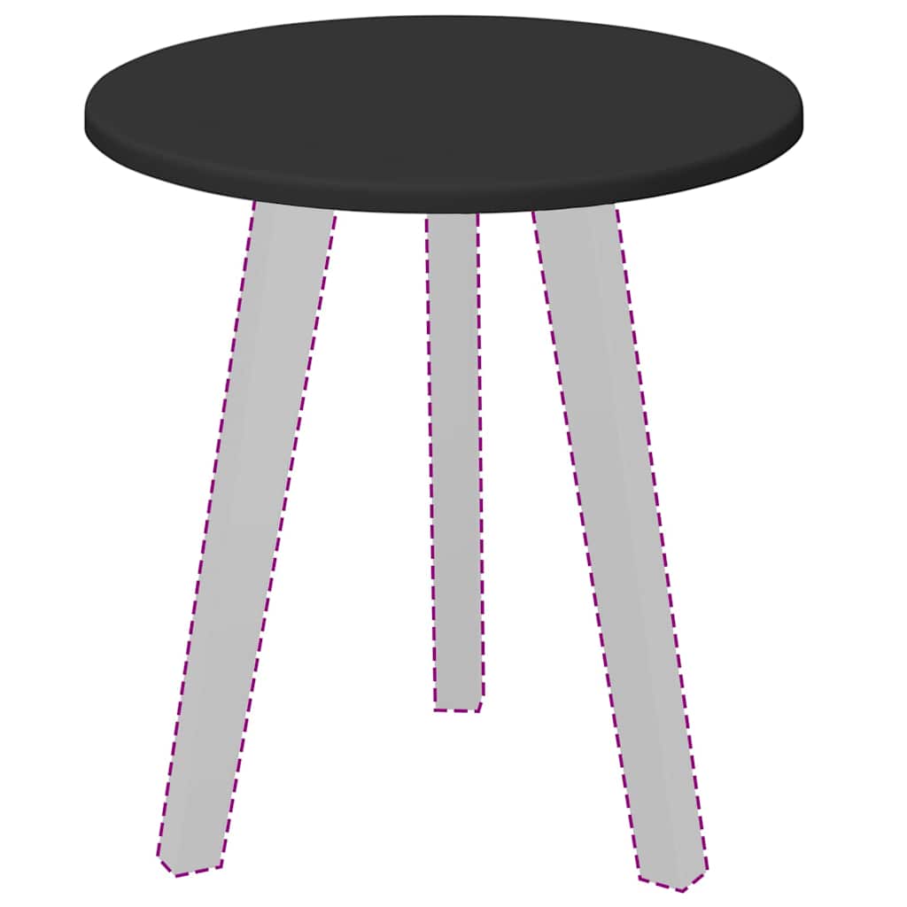 Asztallap fekete 40 x 40 x 1.5 cm faanyag
