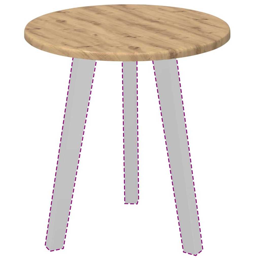 Asztallap kézműves tölgy 40 x 40 x 1.5 cm faanyag