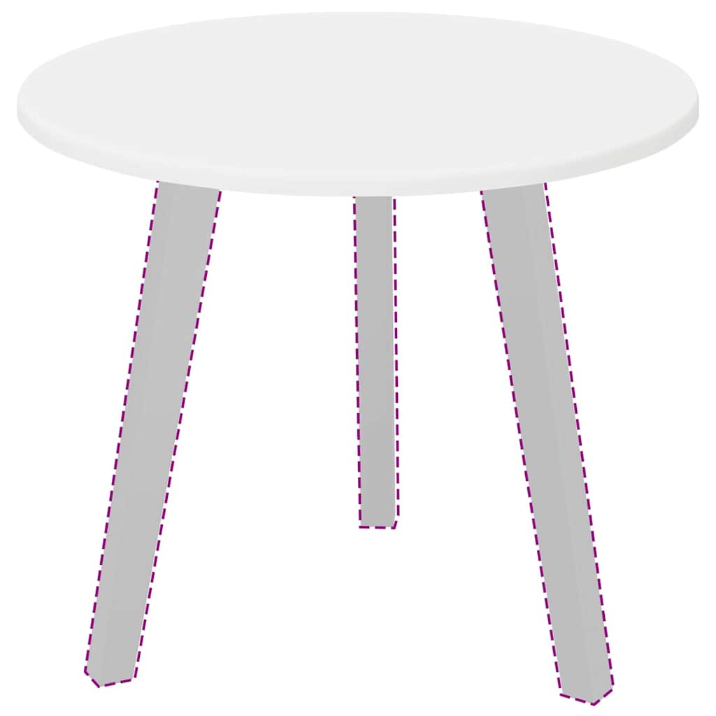 Asztallap fehér 50 x 50 x 1.5 cm faanyag