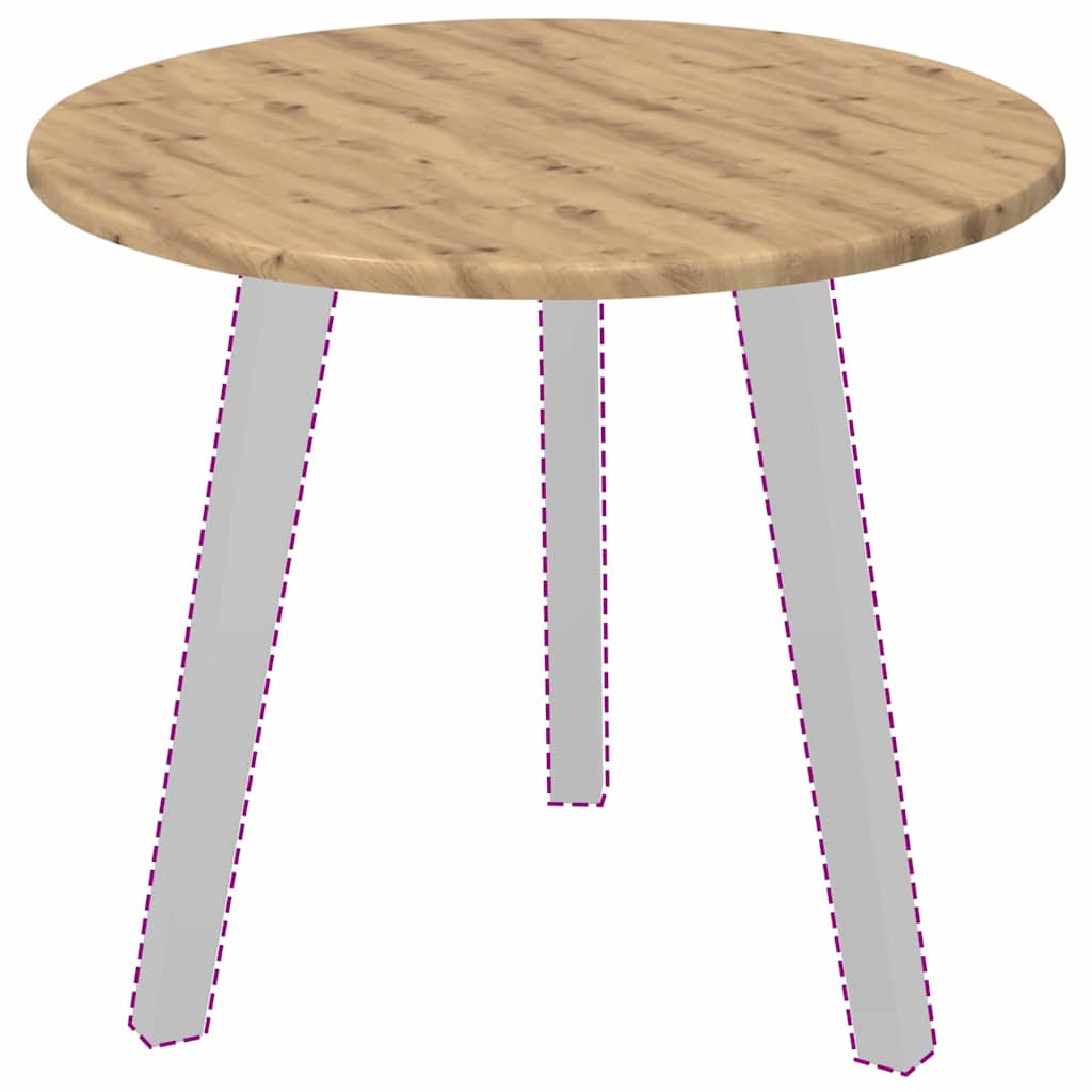 Asztallap kézműves tölgy 50 x 50 x 1.5 cm faanyag