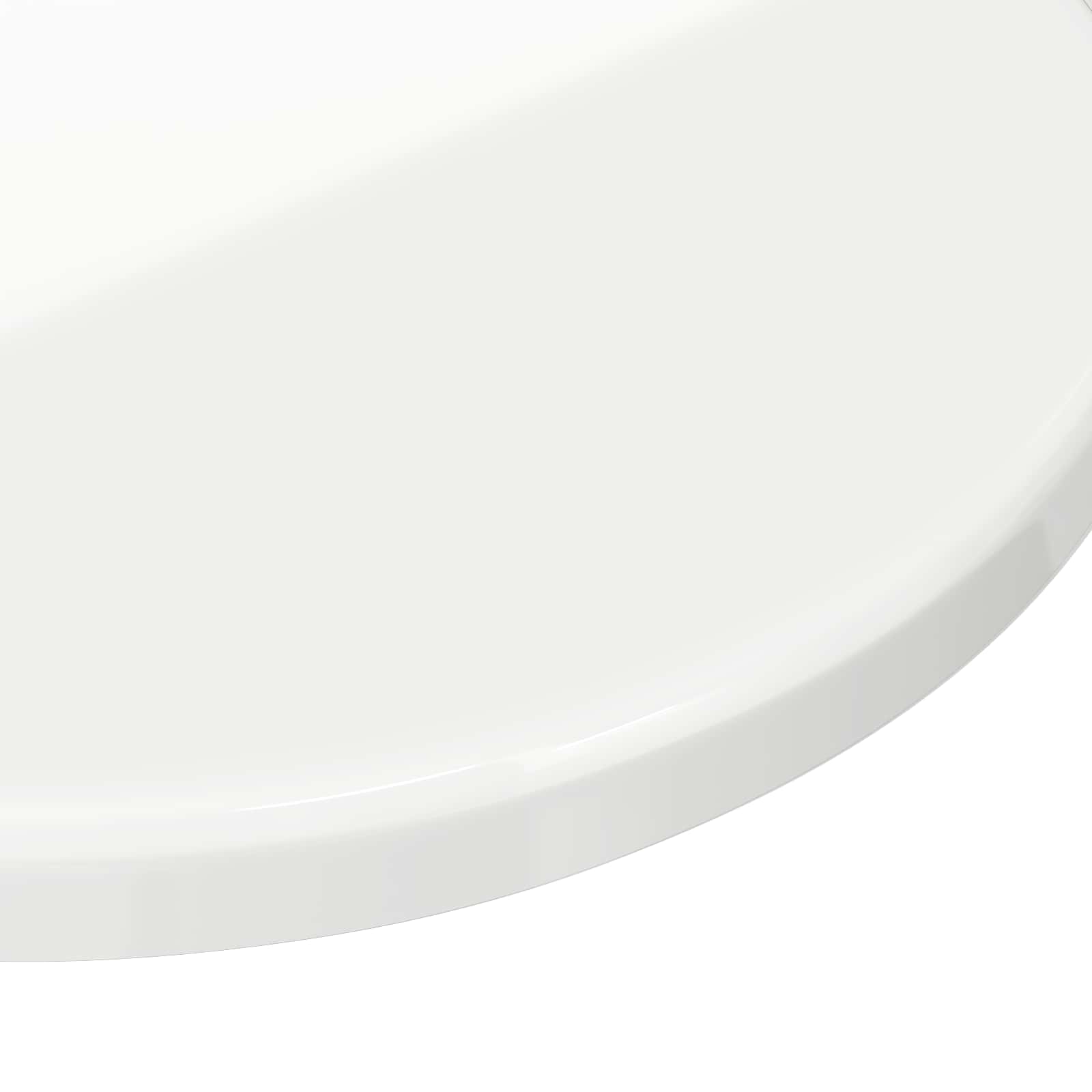 Asztallap magasfényű fehér ø 60 x 1,5 cm faanyag