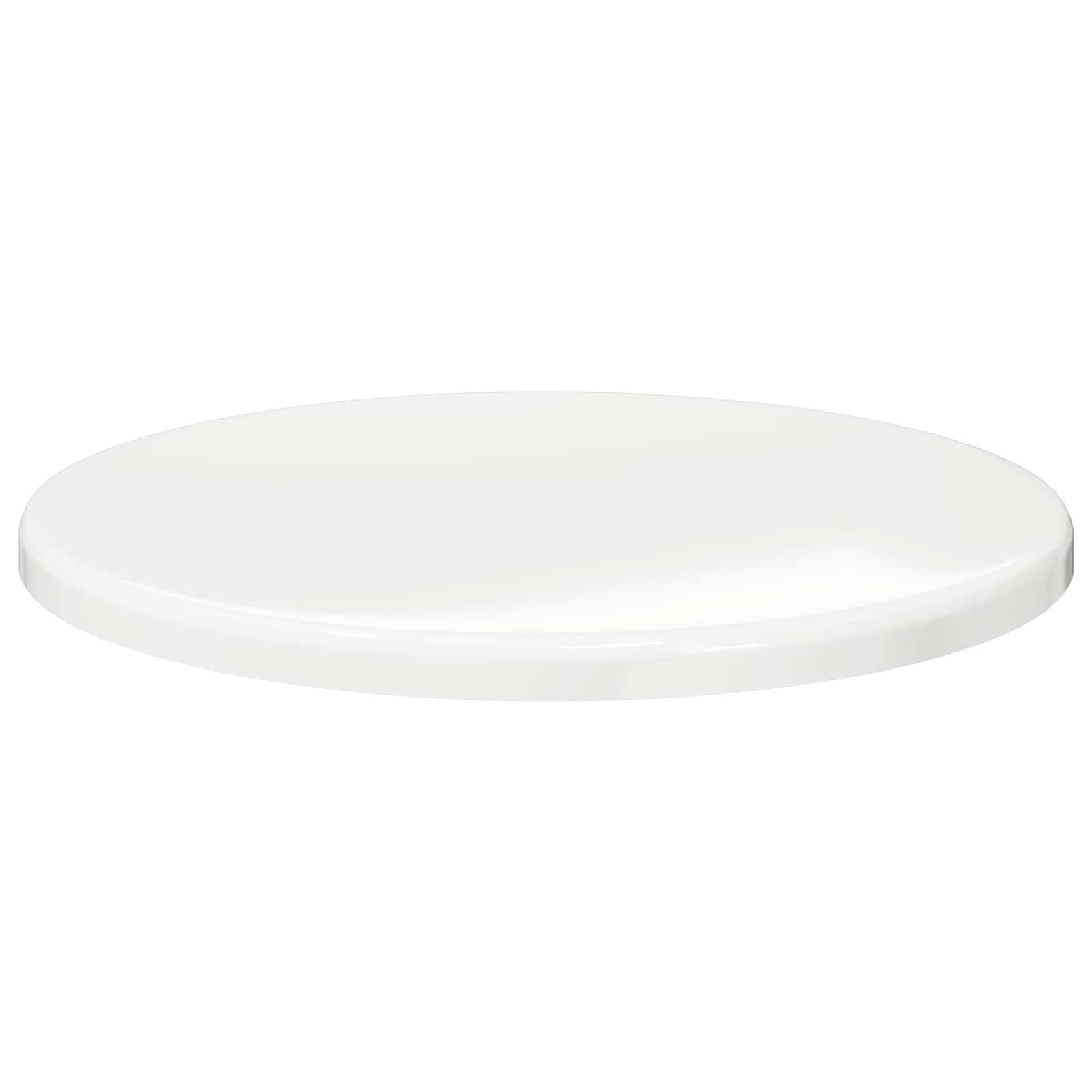 Asztallap magasfényű fehér ø 60 x 1,5 cm faanyag