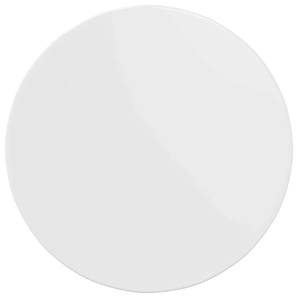 Asztallap magasfényű fehér 60 x 60 x 1.5 cm faanyag