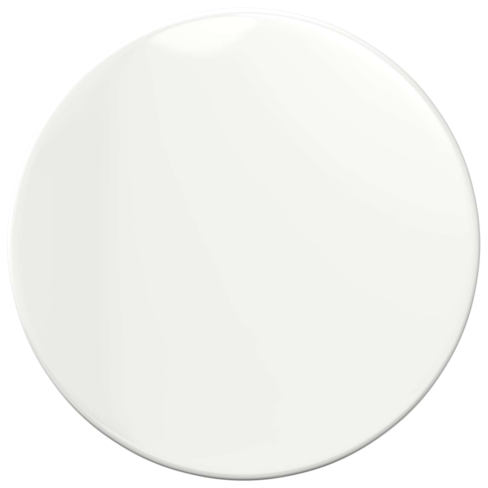 Asztallap magasfényű fehér ø 60 x 1,5 cm faanyag