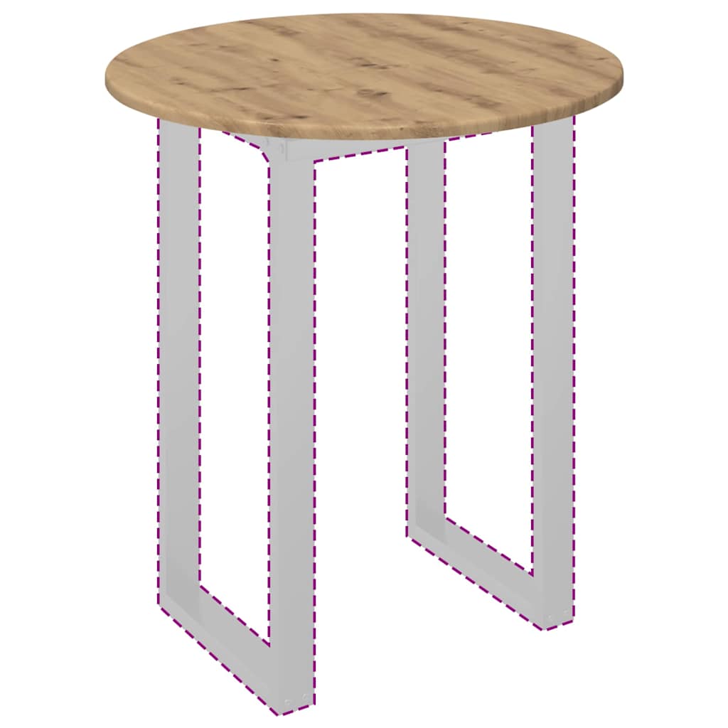 Asztallap kézműves tölgy 60 x 60 x 1.5 cm faanyag