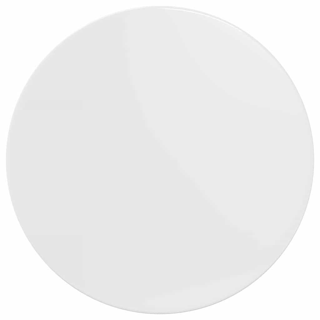 Asztallap magasfényű fehér 70 x 70 x 1.5 cm faanyag