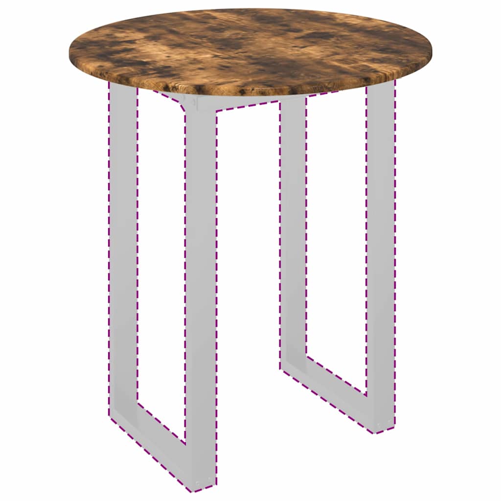 Asztallap füstölt tölgy 70 x 70 x 1.5 cm faanyag