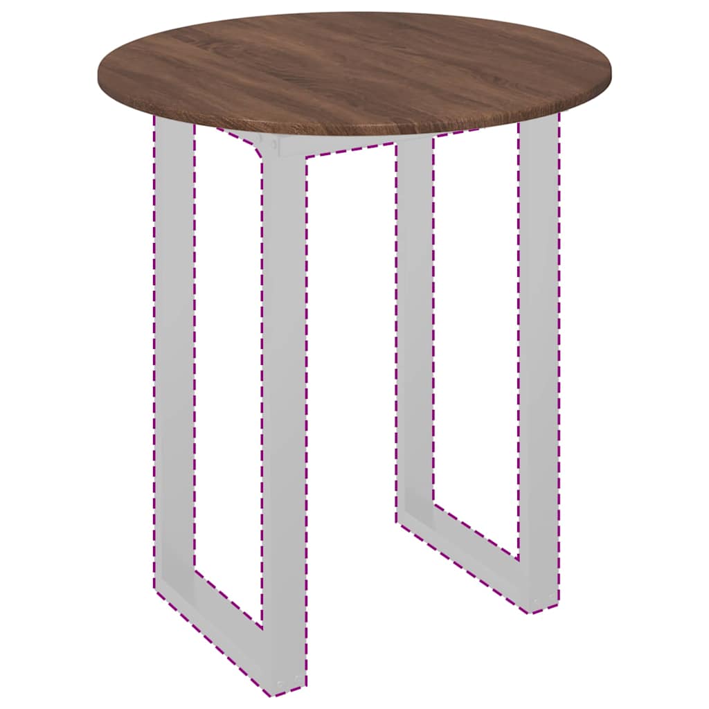 Asztallap barna tölgy 70 x 70 x 1.5 cm faanyag Asztallap barna tölgy 70 x 70 x 1.5 cm faanyag