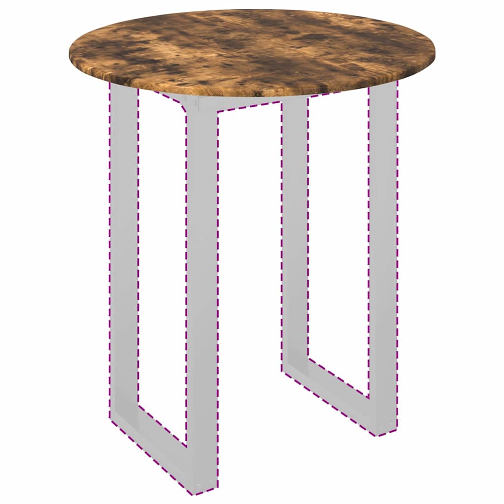 Asztallap füstölt tölgy 80 x 80 x 1.5 cm faanyag