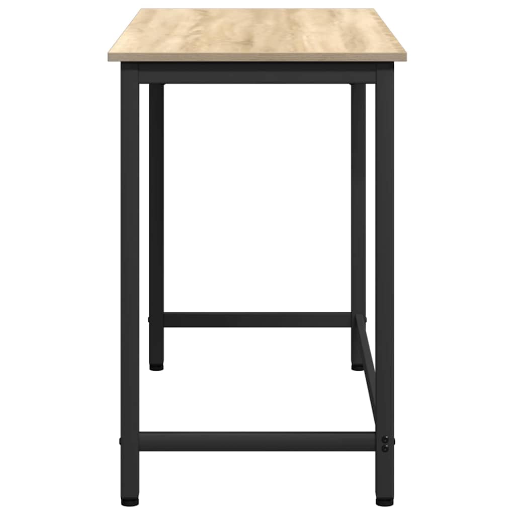 Asztal sonoma tölgy 80 x 50 x 76,5 cm műszaki fa és acél