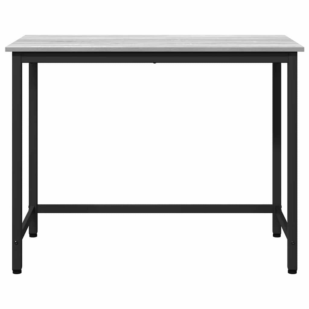 Asztal szürke sonoma 80 x 50 x 76,5 cm műszaki fa és acél
