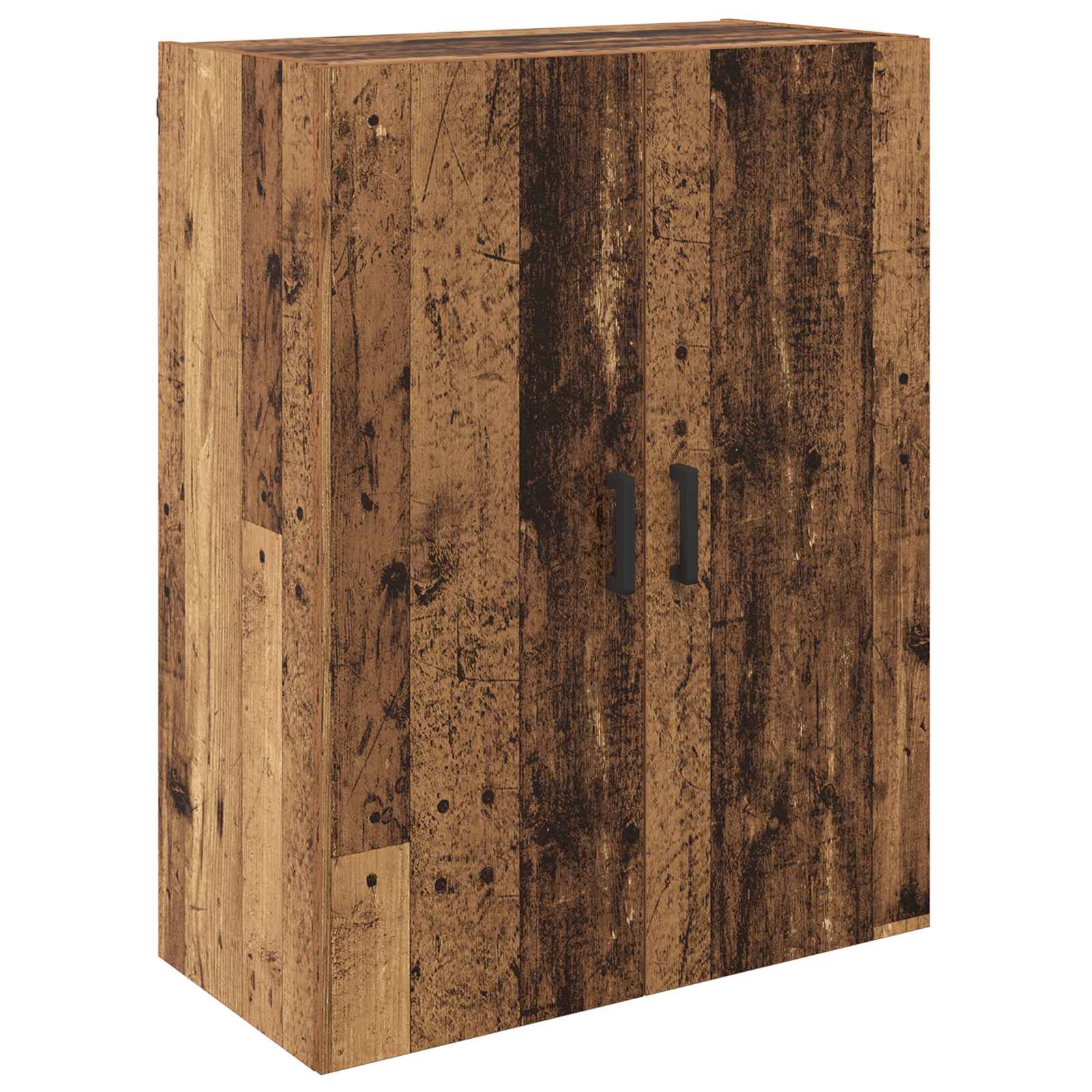Fali szekrény 2 pcs öreg fa 69,5 x 34 x 90 cm faanyag