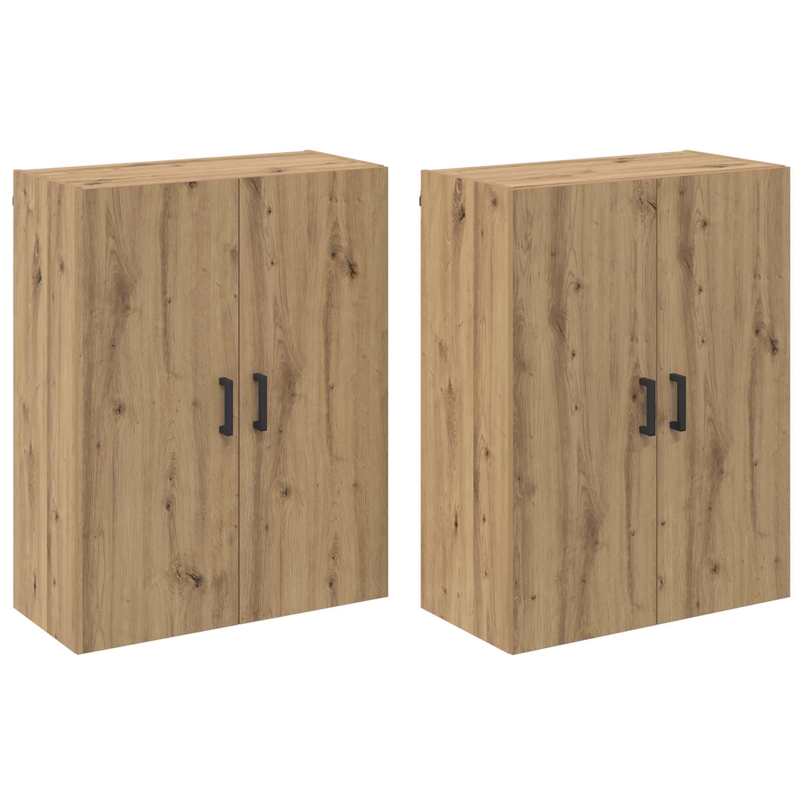 Fali szekrény 2 pcs artisan tölgy 69,5 x 34 x 90 cm faanyag