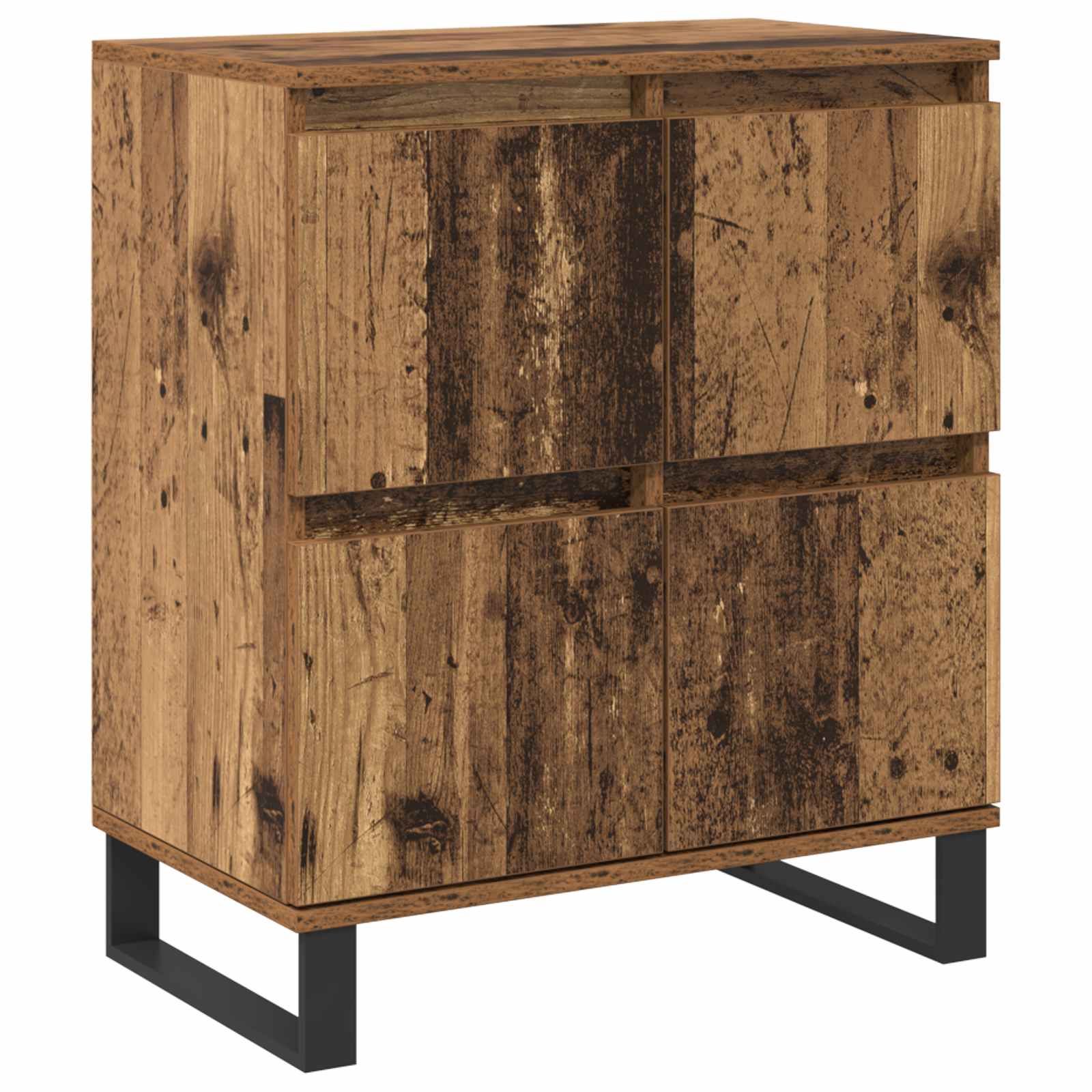 Széf 2 pcs öreg fa 60 x 35 x 70 cm