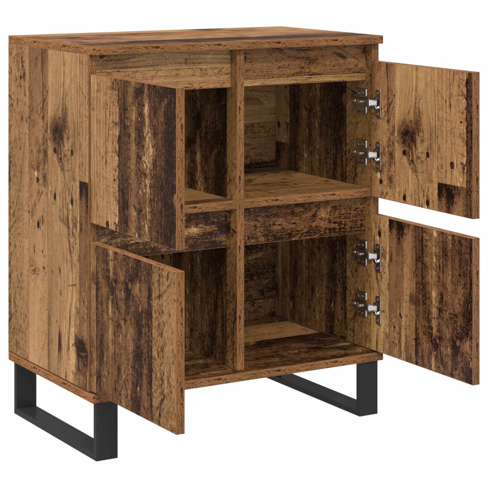 Széf 2 pcs öreg fa 60 x 35 x 70 cm