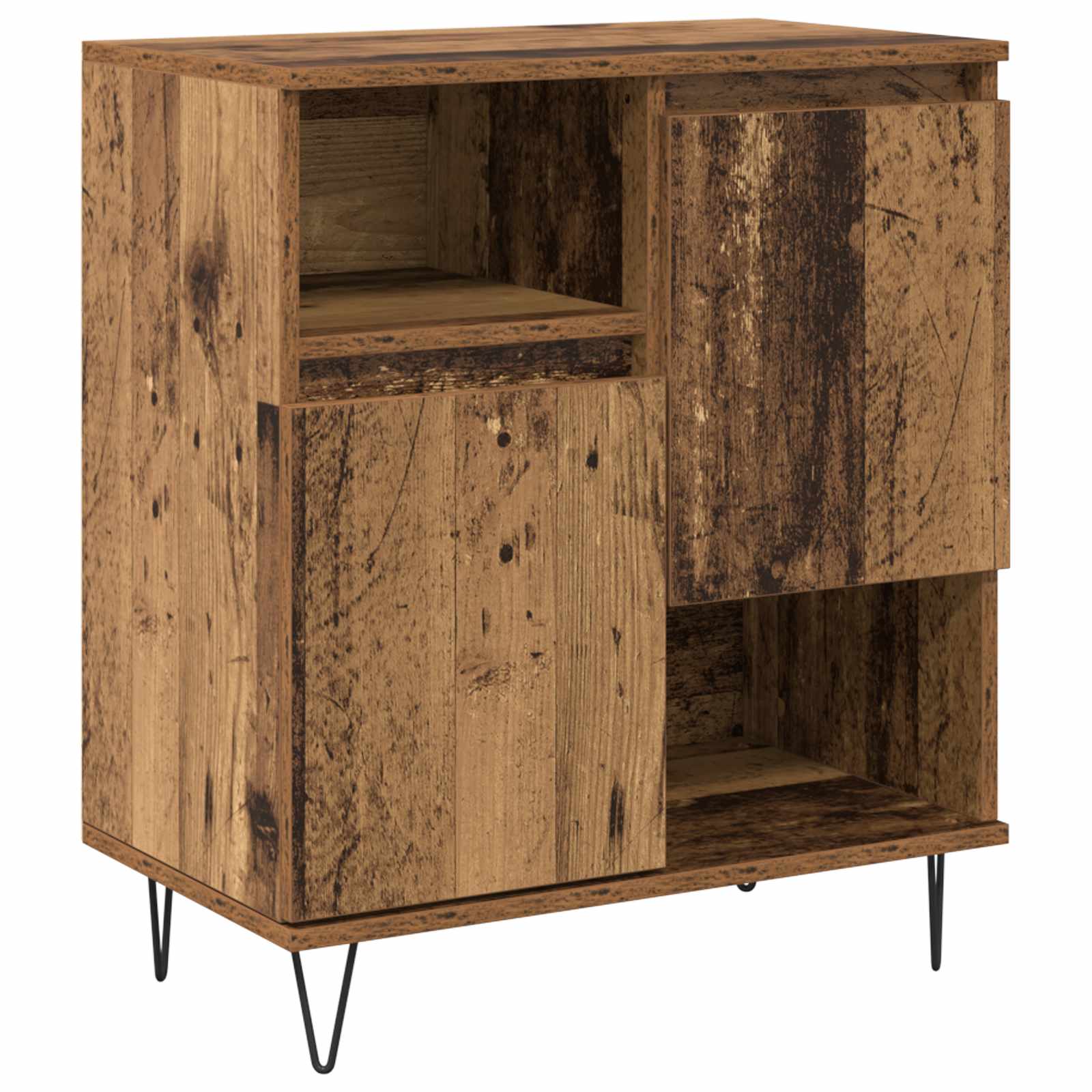 Széf 3 pcs öreg fa 60 x 35 x 70 cm