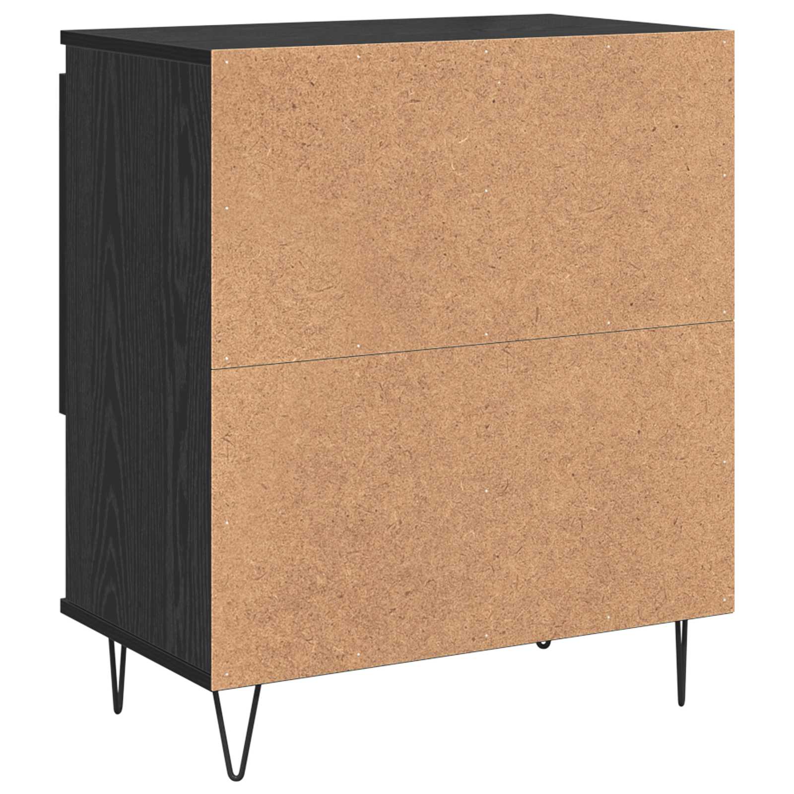 Széf 3 pcs fekete tölgy 60 x 35 x 70 cm