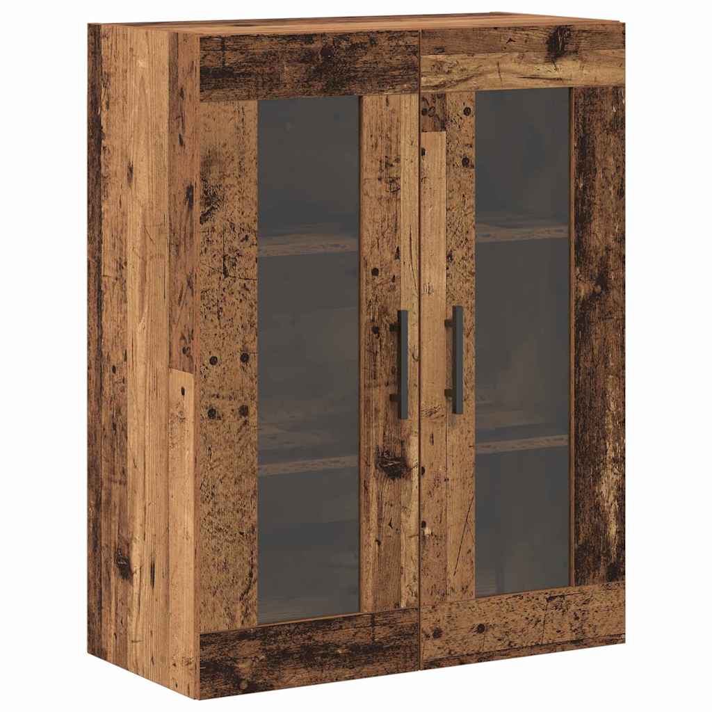 Fali szekrények 2 pcs régi fa 69,5 x 34 x 90 cm faanyag