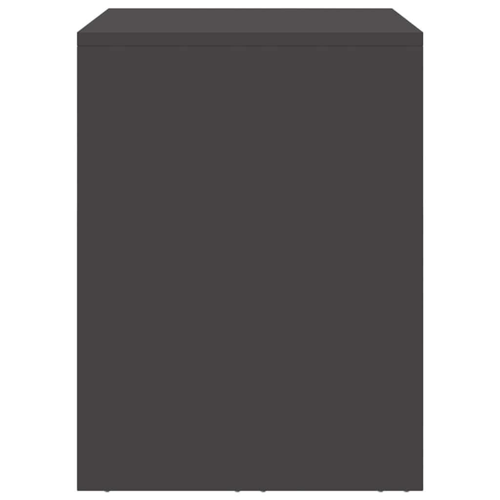 Fali szekrény a garázsba fekete 90 x 40 x 53 cm porfestett acél